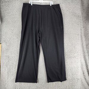 Woman Within Pants Womens 30 Black Stretch High Rise  *GUC*